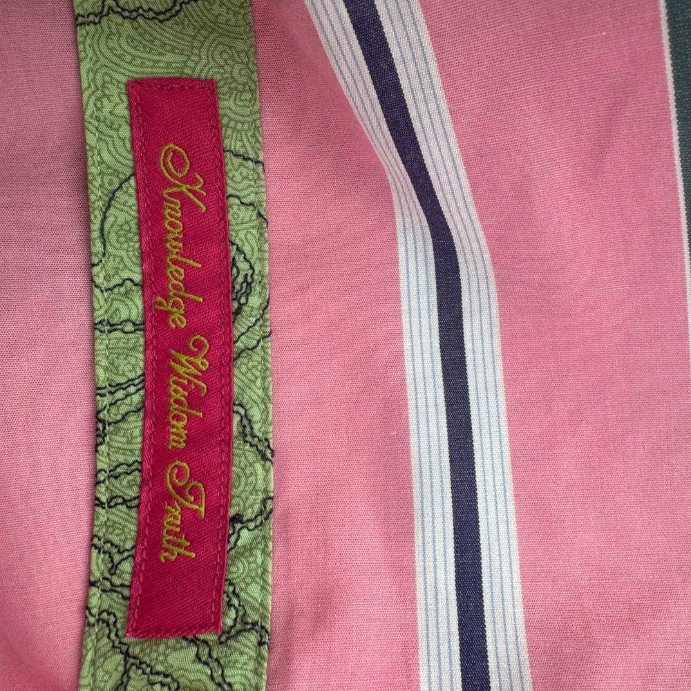 New Robert Graham Shirt Flip Cuff Mens S Pink Striped Paisley Long Sleeve Luxury